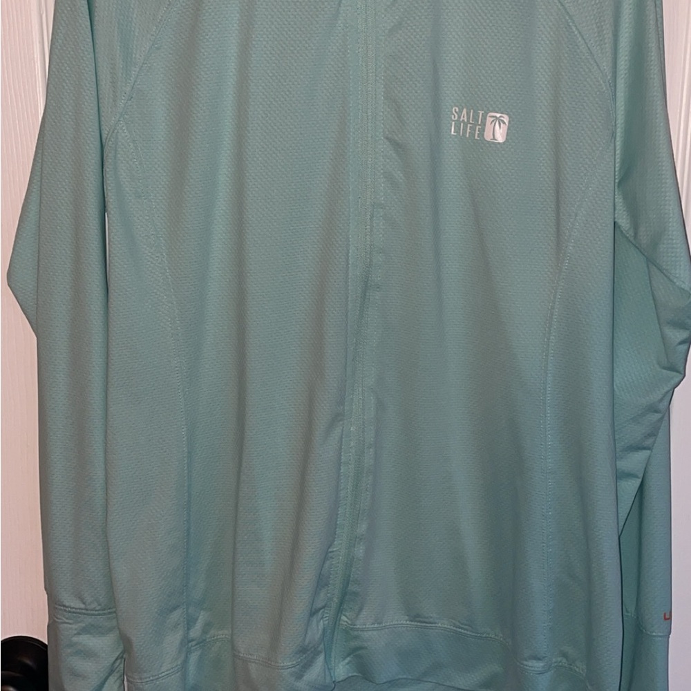 Salt Life Aqua Lightweight SLX Performance Zip-up